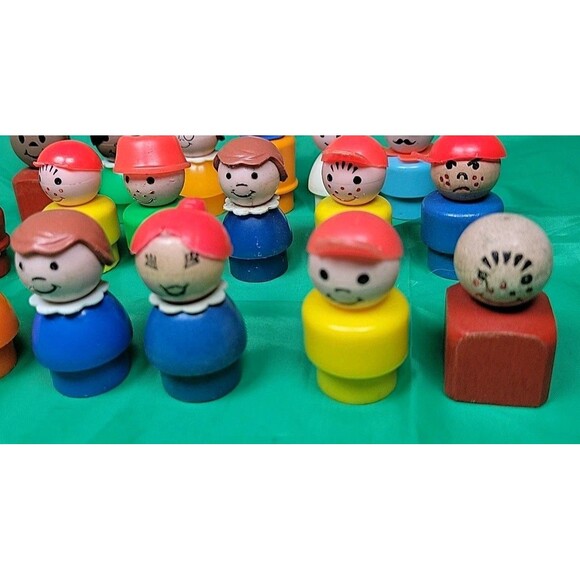 Vintage Fisher Price Little People Mix Figures LOT of 18 Some RARE 60s & 70s - Picture 3 of 11
